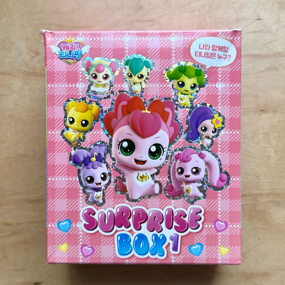 OPEN Catch! Teenieping Surprise Box 1 / Hearts Ping Plush Charm